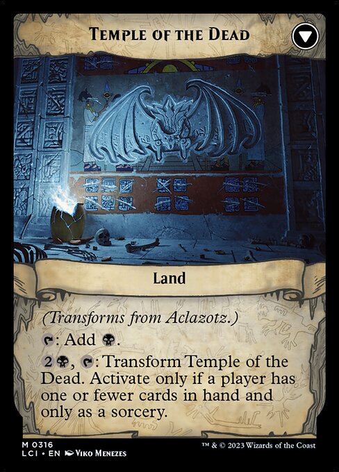 Aclazotz, Deepest Betrayal // Temple of the Dead - Verso