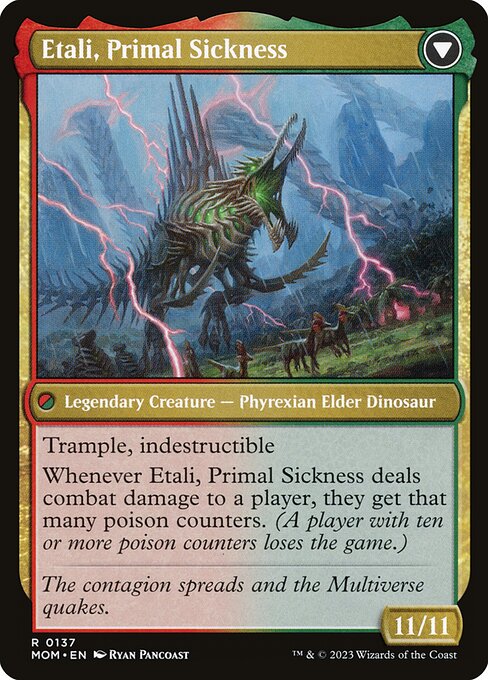 Etali, Primal Conqueror // Etali, Primal Sickness - Verso