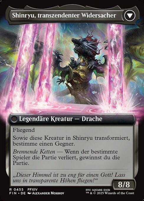 Zenos yae Galvus // Shinryu, Transcendent Rival - Verso
