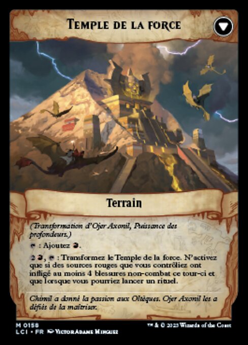 Ojer Axonil, Deepest Might // Temple of Power - Verso