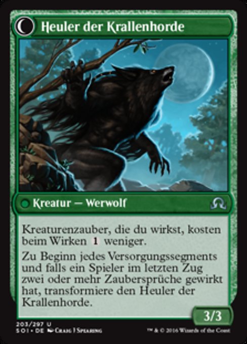 Duskwatch Recruiter // Krallenhorde Howler - Verso