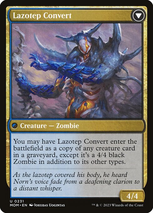 Invasion of Amonkhet // Lazotep Convert - Verso