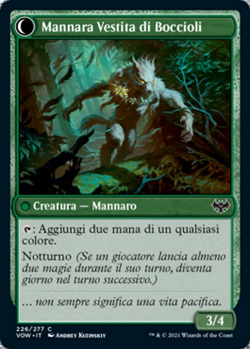 Weaver of Blossoms // Blossom-Clad Werewolf - Verso