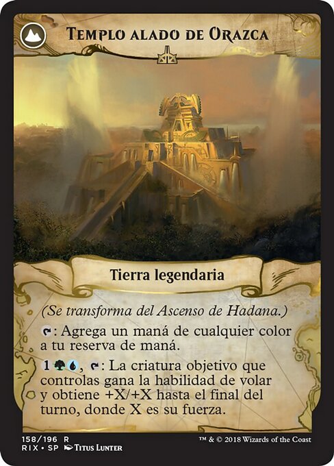 Hadana's Climb // Winged Temple of Orazca - Verso