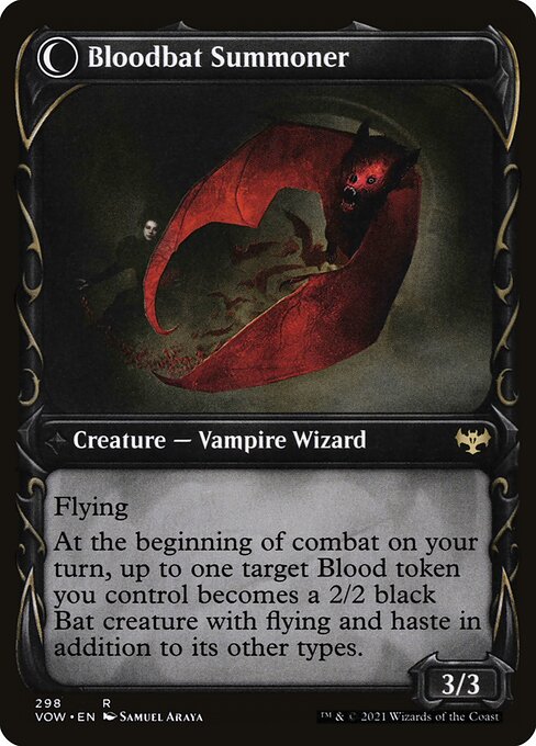 Voldaren Bloodcaster // Bloodbat Summoner - Verso