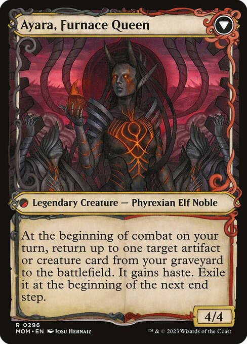 Ayara, Widow of the Realm // Ayara, Furnace Queen - Verso