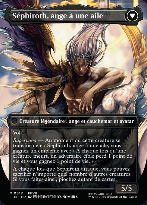 Sephiroth, Fabled SOLDIER // Sephiroth, One-Winged Angel - Verso