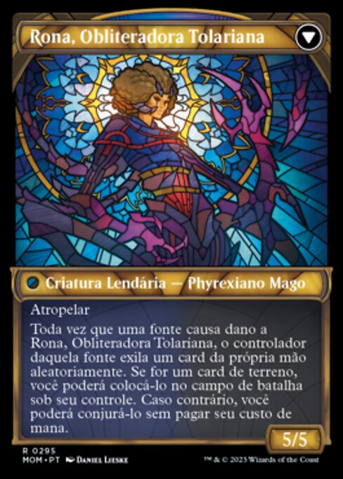 Rona, Herald of Invasion // Rona, Tolarian Obliterator - Verso