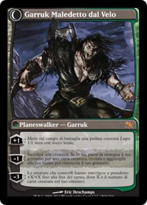 Garruk Relentless // Garruk, the Veil-Cursed - Verso