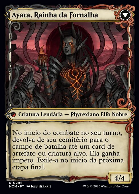 Ayara, Widow of the Realm // Ayara, Furnace Queen - Verso