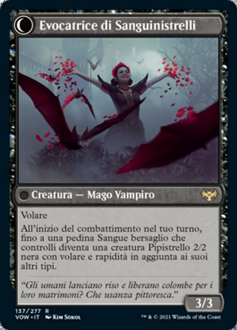 Voldaren Bloodcaster // Bloodbat Summoner - Verso