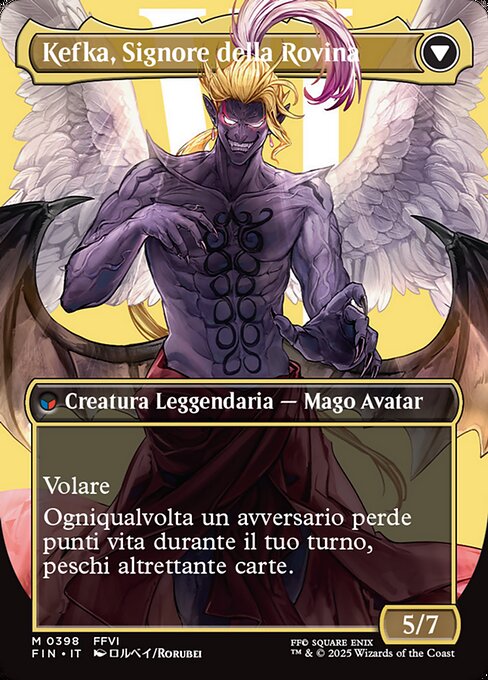 Kefka, Court Mage // Kefka, Ruler of Ruin - Verso