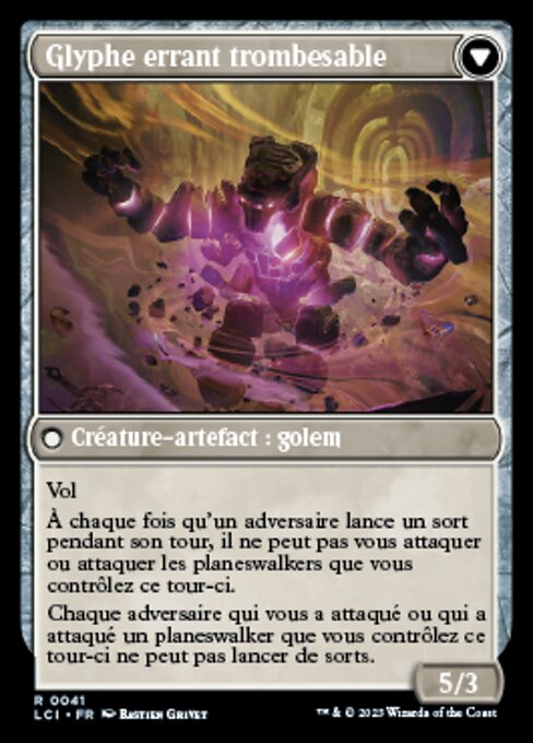 Unstable Glyphbridge // Sandswirl Wanderglyph - Verso