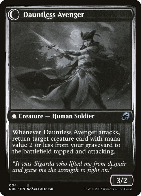 Bereaved Survivor // Dauntless Avenger - Verso