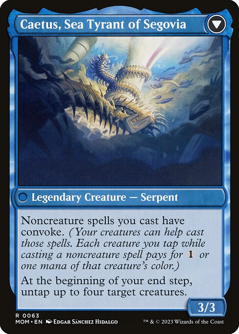 Invasion of Segovia // Caetus, Sea Tyrant of Segovia - Verso