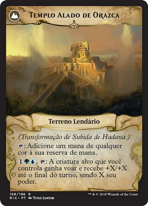 Hadana's Climb // Winged Temple of Orazca - Verso