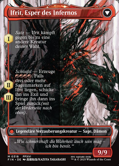 Clive, Ifrit's Dominant // Ifrit, Warden of Inferno - Verso
