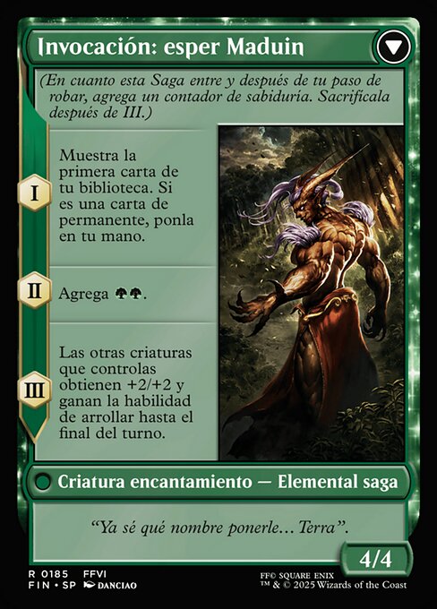 Esper Origins // Summon: Esper Maduin - Verso