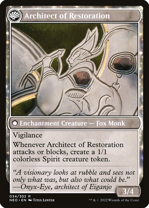 The Restoration of Eiganjo // Architect of Restoration - Verso
