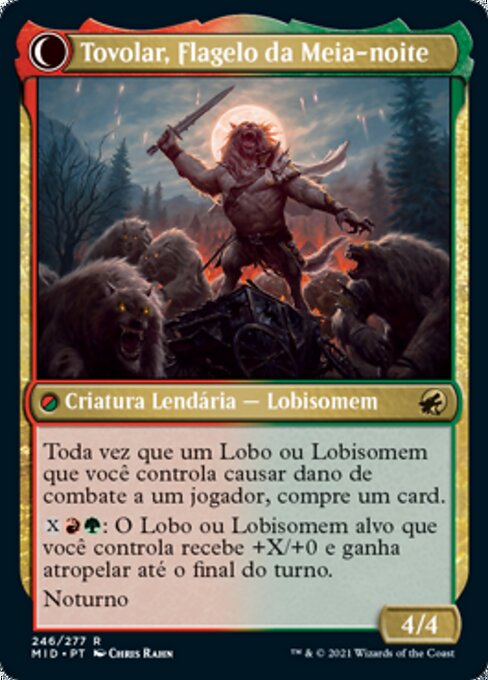 Tovolar, Dire Overlord // Tovolar, the Midnight Scourge - Verso