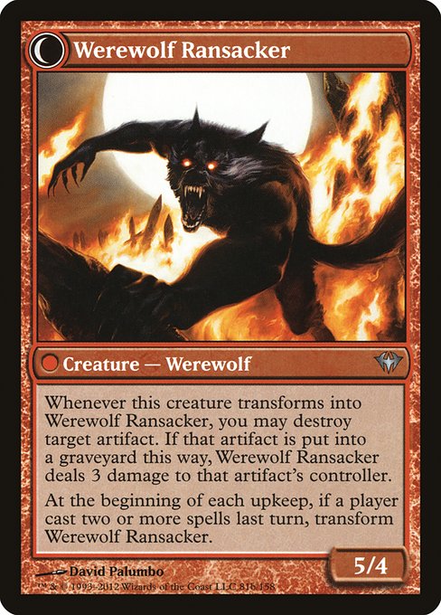 Afflicted Deserter // Werewolf Ransacker - Verso