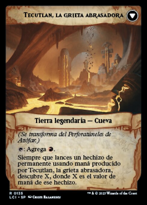 Brass's Tunnel-Grinder // Tecutlan, the Searing Rift - Verso