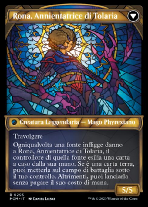 Rona, Herald of Invasion // Rona, Tolarian Obliterator - Verso