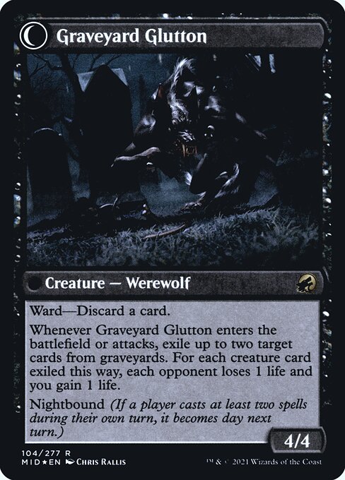 Graveyard Trespasser // Graveyard Glutton - Verso