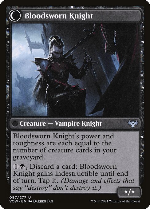 Bloodsworn Squire // Bloodsworn Knight - Verso