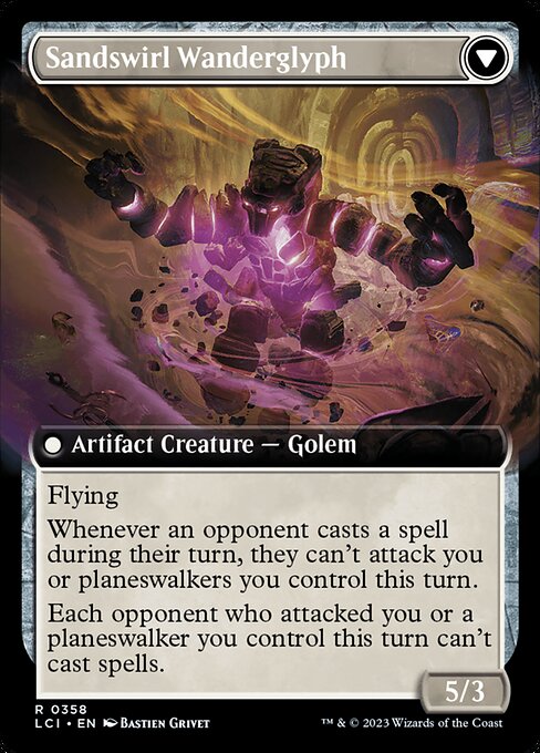 Unstable Glyphbridge // Sandswirl Wanderglyph - Verso