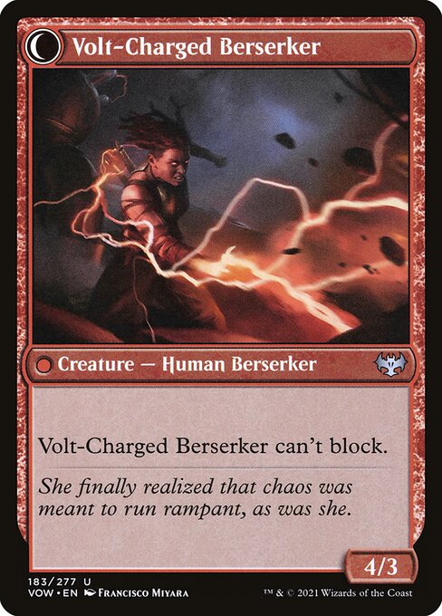 Voltaic Visionary // Volt-Charged Berserker - Verso