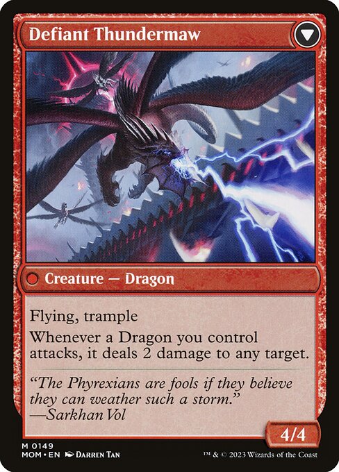 Invasion of Tarkir // Defiant Thundermaw - Verso