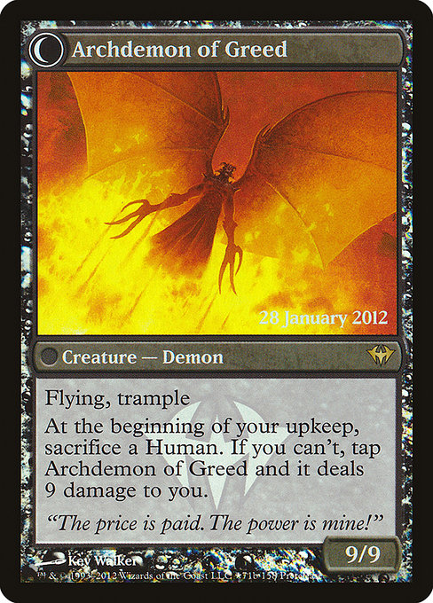 Ravenous Demon // Archdemon of Greed - Verso