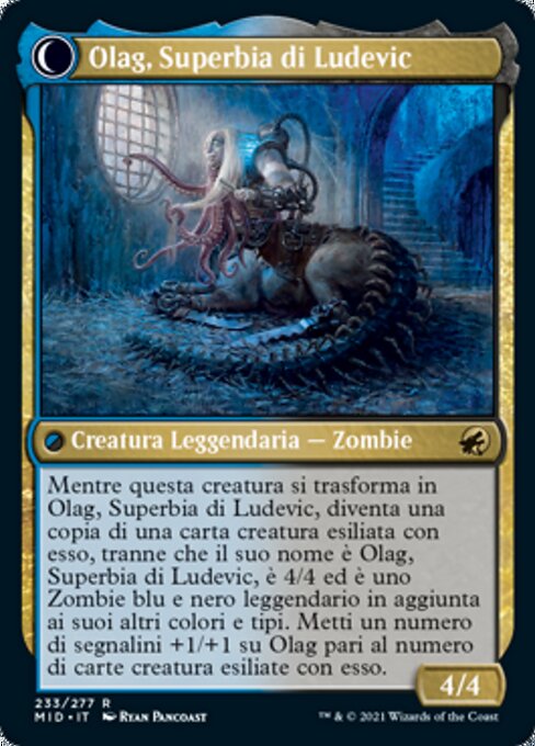 Ludevic, Necrogenius // Olag, Ludevic's Hubris - Verso