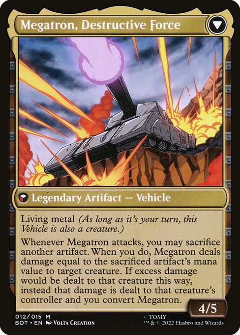 Megatron, Tyrant // Megatron, Destructive Force - Verso