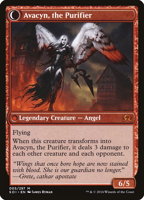 Archangel Avacyn // Avacyn, the Purifier - Verso
