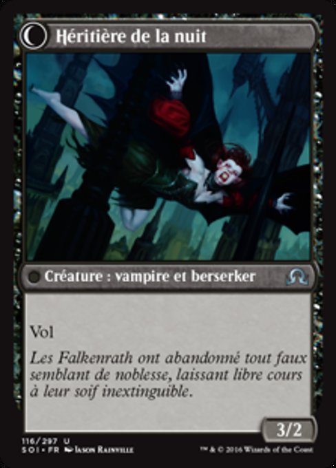 Heir of Falkenrath // Heir to the Night - Verso