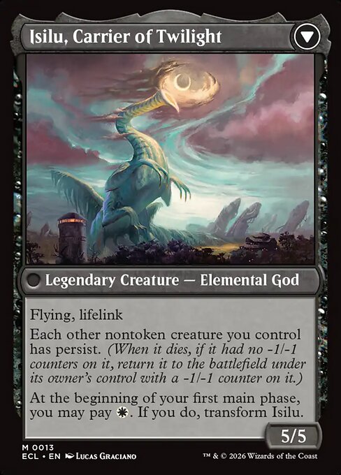 Eirdu, Carrier of Dawn // Isilu, Carrier of Twilight - Verso