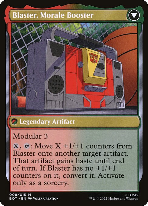 Blaster, Combat DJ // Blaster, Morale Booster - Verso