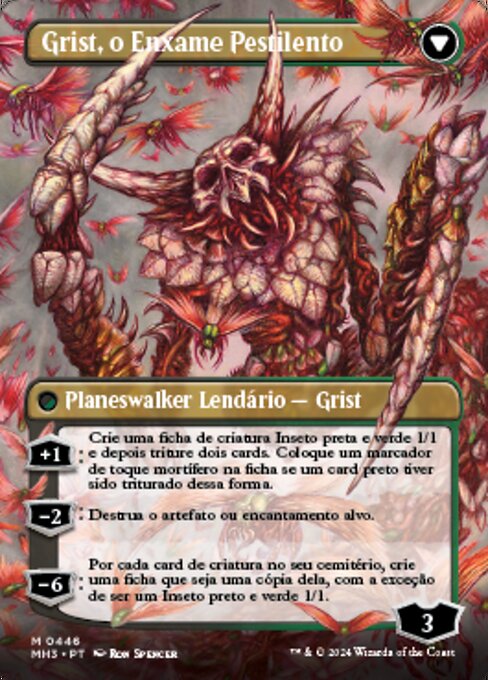 Grist, Voracious Larva // Grist, the Plague Swarm - Verso