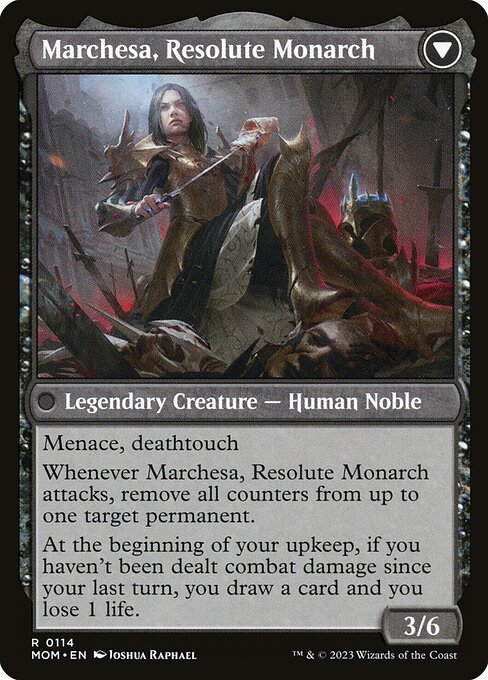 Invasion of Fiora // Marchesa, Resolute Monarch - Verso
