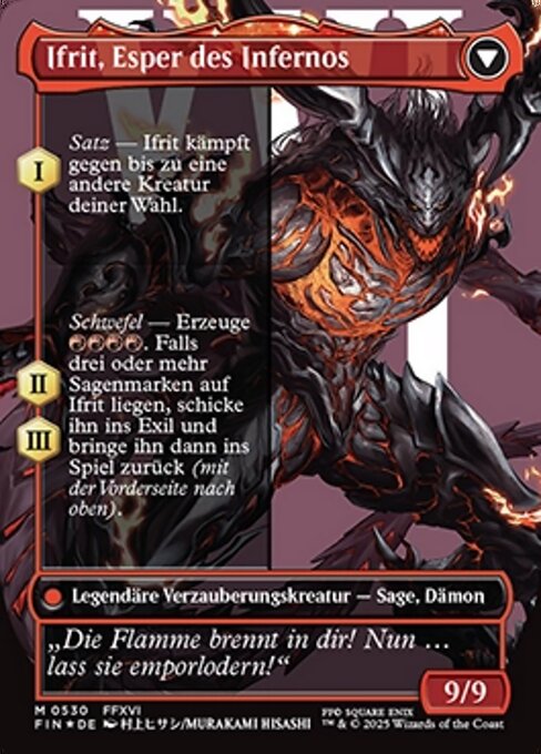 Clive, Ifrit's Dominant // Ifrit, Warden of Inferno - Verso