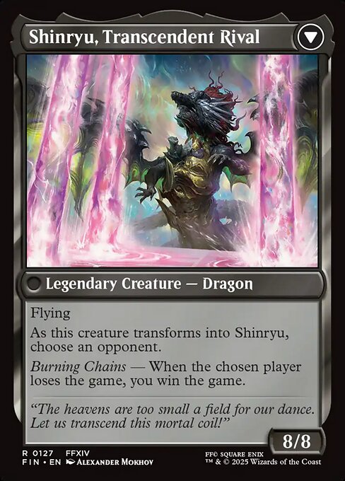 Zenos yae Galvus // Shinryu, Transcendent Rival - Verso