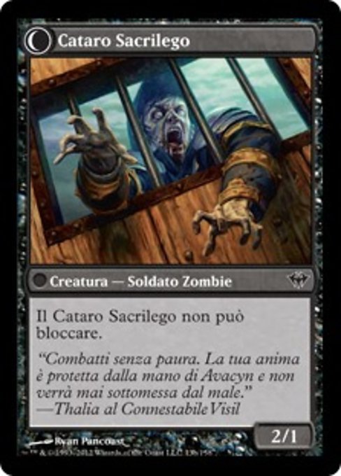Loyal Cathar // Unhallowed Cathar - Verso