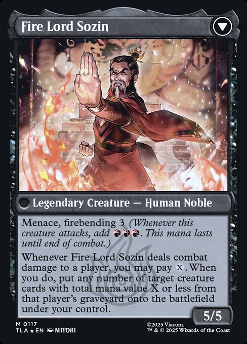The Rise of Sozin // Fire Lord Sozin - Verso