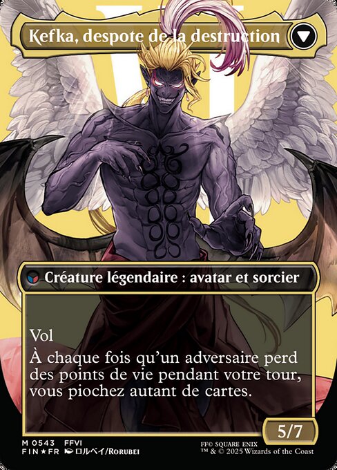 Kefka, Court Mage // Kefka, Ruler of Ruin - Verso
