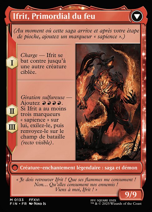 Clive, Ifrit's Dominant // Ifrit, Warden of Inferno - Verso