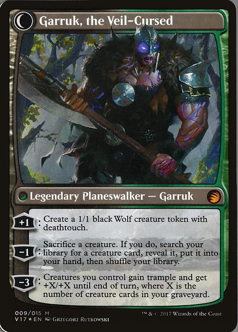 Garruk Relentless // Garruk, the Veil-Cursed - Verso