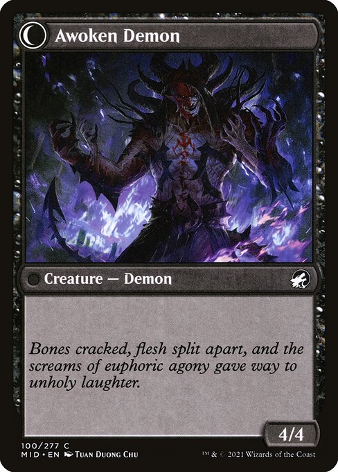 Ecstatic Awakener // Awoken Demon - Verso