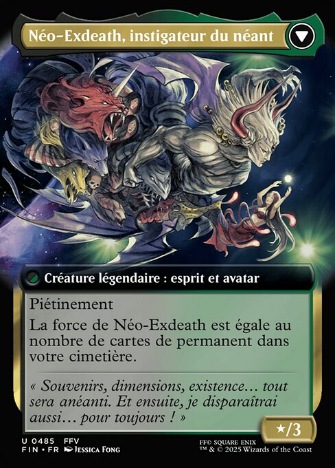 Exdeath, Void Warlock // Neo Exdeath, Dimension's End - Verso